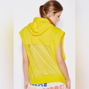 Adidas x Stella McCartney Yellow Sleeveless Hoodies - Medium